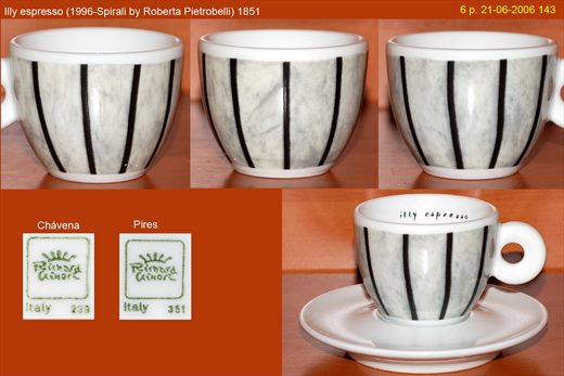 Illy espresso (1996-Spirali by Roberta Pietrobelli) (Richard Ginori)