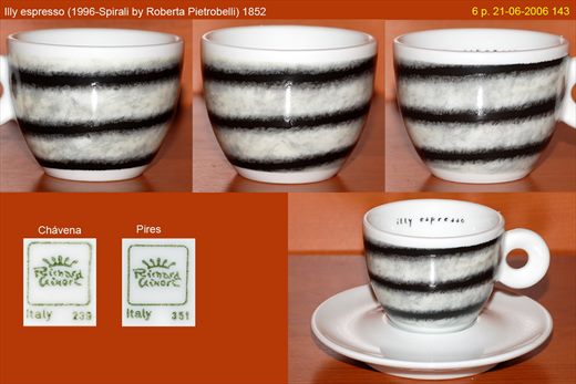 Illy espresso (1996-Spirali by Roberta Pietrobelli) (Richard Ginori)