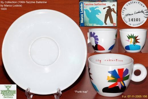 Illy Collection (1999-Tazzine Ballerine by Marco Lodola) (Mitterteich)
