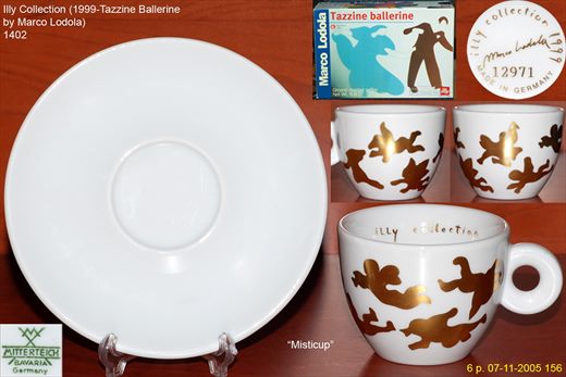 Illy Collection (1999-Tazzine Ballerine by Marco Lodola) (Mitterteich)