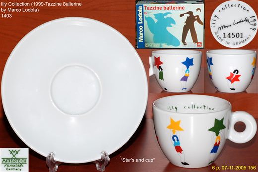 Illy Collection (1999-Tazzine Ballerine by Marco Lodola) (Mitterteich)