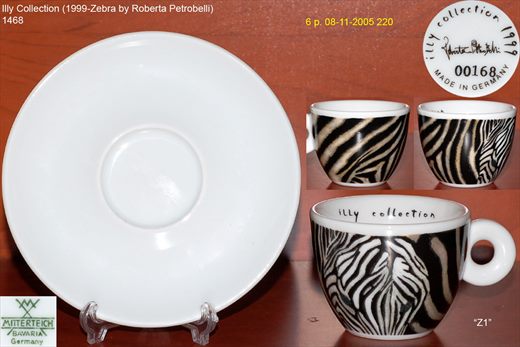 Illy Collection (1999-Zebra by Roberta Petrobelli) (Mitterteich)