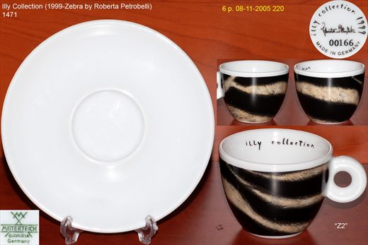 Illy Collection (1999-Zebra by Roberta Petrobelli) (Mitterteich)