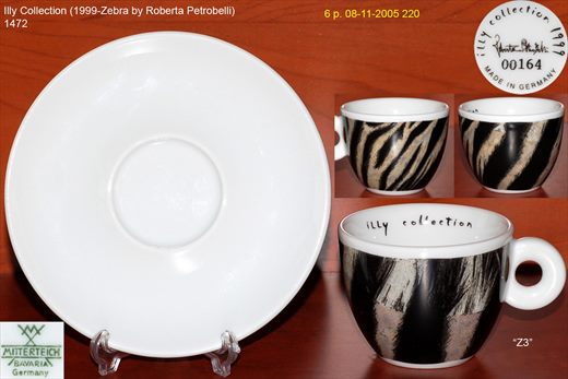 Illy Collection (1999-Zebra by Roberta Petrobelli) (Mitterteich)