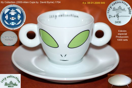 Illy Collection (2000-Alien Cups by David Byrne) (Rosenthal)