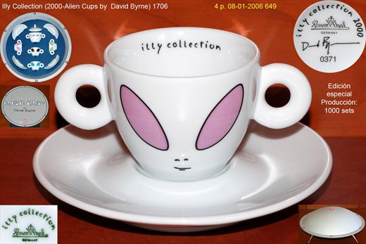 Illy Collection (2000-Alien Cups by David Byrne) (Rosenthal)