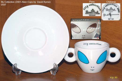 Illy Collection (2001-Alien Cups by David Byrne) (Rosenthal)
