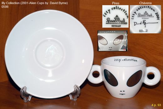 Illy Collection (2001-Alien Cups by David Byrne) (Rosenthal)