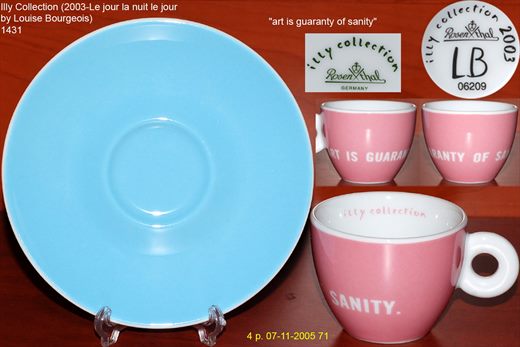 Illy Collection (2003-Le jour la nuit le jour by Louise Bourgeois) (Rosenthal)