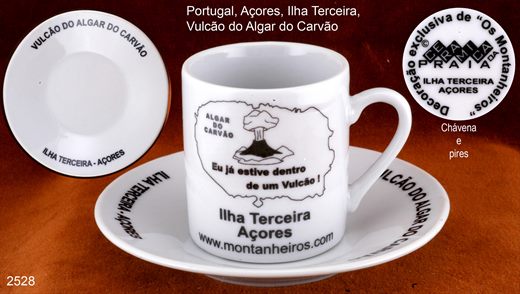 Portugal Acores Ilha Terceira Algar do Carvao (Ceramica Praia)