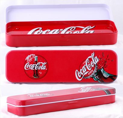 Coca-Cola - Estojo metalico para canetas