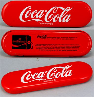 Coca-Cola - Estojo metalico para canetas