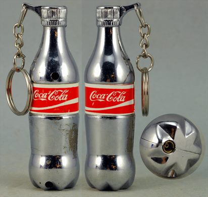 Coca-Cola - Isqueiro garrafa prateada