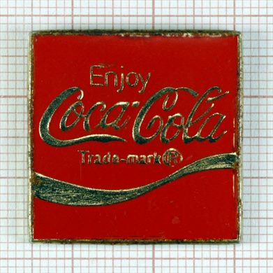 Coca-Cola - pin quadrado
