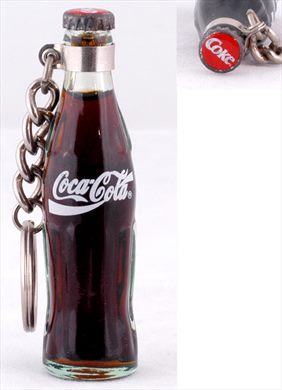 Coca-Cola - Porta-chaves garrafa vidro mini