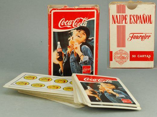 Coca-Cola - Baralho de cartas naipe espanhol