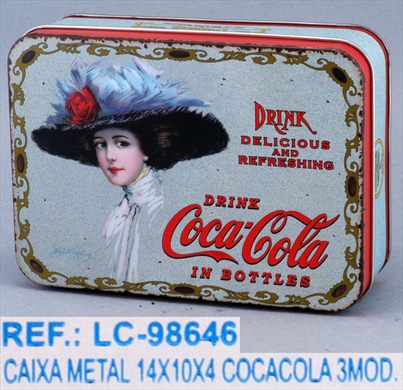 Coca-Cola - Caixa metalica
