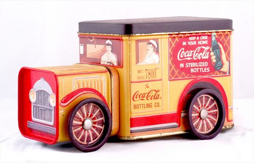 Coca-Cola - Caixa metalica para bolachas - Carro