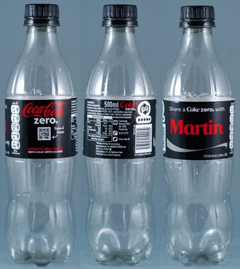 Dinamarca - Coca-Cola zero nome (Martin) 500ml