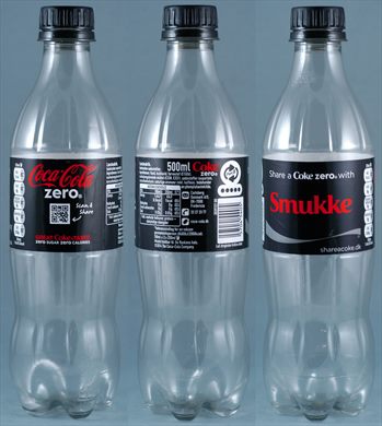 Dinamarca - Coca-Cola zero nome (Smukke) 500ml