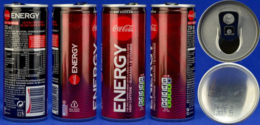 Espanha - Coca-Cola Energy sin azucar 250ml 2020