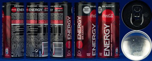 Espanha - Coca-Cola Energy sin azucar 250ml 2021