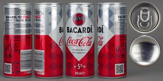 Espanha - Coca-Cola com Bacardi 250ml 2026