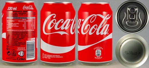Espanha - Coca-Cola classic 330ml 2016-09-21