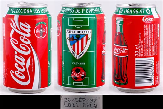 Espanha - Coca-Cola Classic Equipos de 1ra. Div. Liga 96-97 330ml 1997-09-30 2