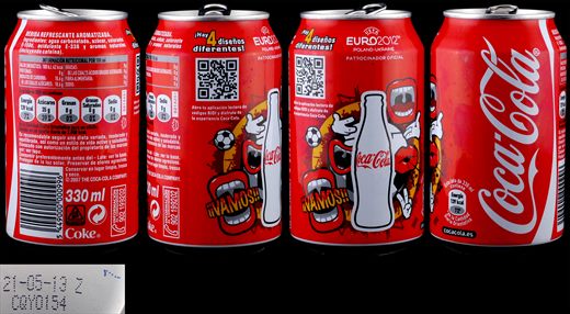 Espanha - Coca-Cola Classic Euro 2012 330ml