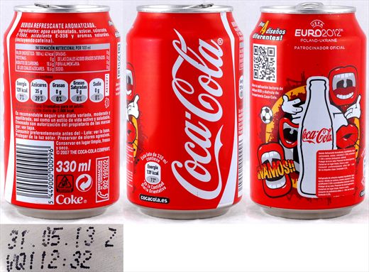 Espanha - Coca-Cola Classic Euro 2012 330ml - 2013-05-31