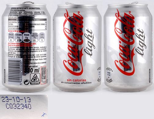 Espanha - Coca-Cola light 330ml 2013-10-23