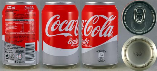 Espanha - Coca-Cola light 330ml 2015-12-02