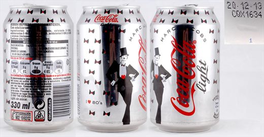Espanha - Coca-Cola light Marc Jacobs I love 80s 330ml 2013-12-20