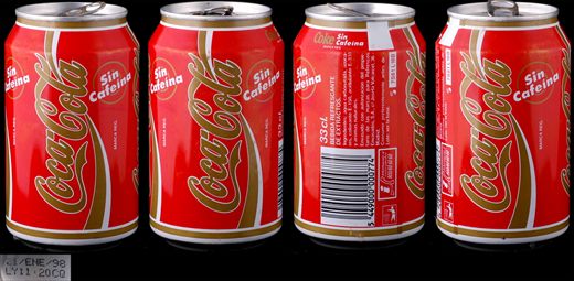 Espanha - Coca-Cola sin cafeina 330ml 1998-01