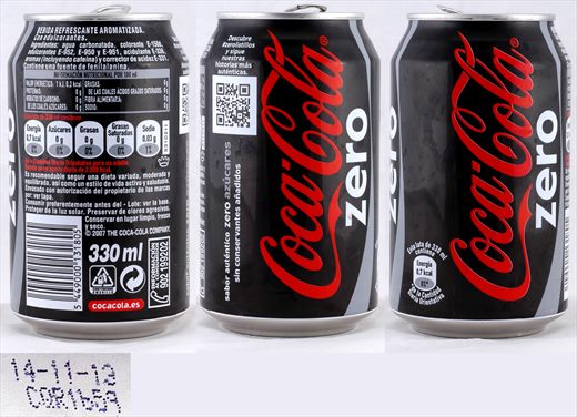 Espanha - Coca-Cola Zero 330ml 2013-11-14
