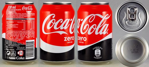 Espanha - Coca-Cola zero 330ml 2016-03-21