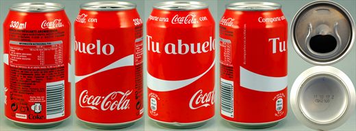 Espanha - Coca-Cola parentesco classic (Tu abuelo) 330ml - 2017-10-11