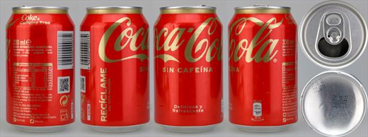 Espanha - Coca-Cola sin cafeina 330ml 2021