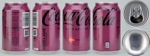 Espanha - Coca-Cola zero cherry 330ml 2021