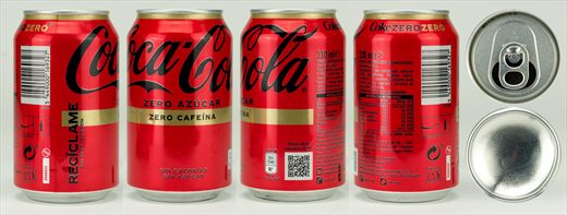Espanha - Coca-Cola Zero azucar zero cafeina 330ml