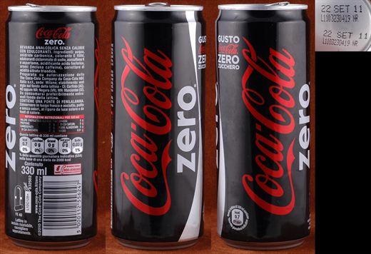 Italia - Coca-Cola Zero 330ml - 2011-09-22