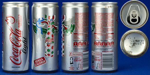 Italia - Coca-Cola light Euro 2008 330ml 2009