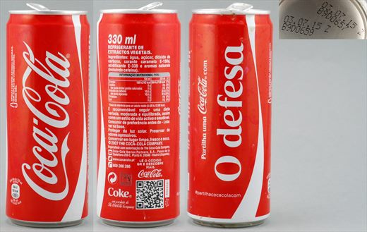 Portugal - Coca-Cola bola classic alta (O defesa) 330ml - 2015-07-03