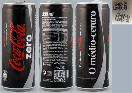 Portugal - Coca-Cola bola zero alta (O medio-centro) 330ml - 2015-02-13