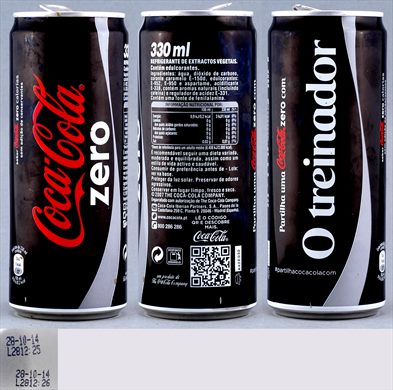 Portugal - Coca-Cola bola zero alta (O treinador) 330ml - 2014-10-20