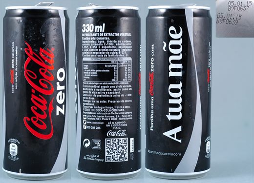 Portugal - Coca-Cola parentesco zero alta (A tua mae) 330ml - 2015-01-05