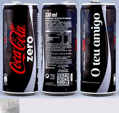 Portugal - Coca-Cola parentesco zero alta (O teu amigo) 330ml - 2015-01-05
