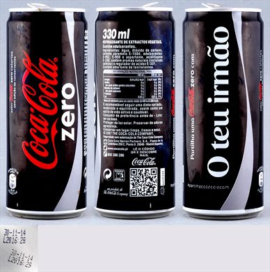 Portugal - Coca-Cola parentesco zero alta (O teu irmao) 330ml - 2014-11-30