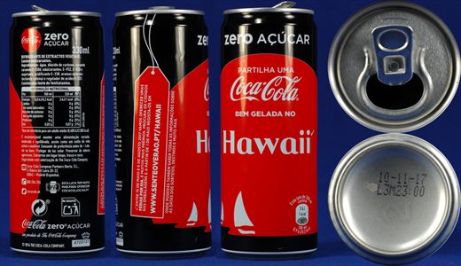 Portugal - Coca-Cola localidades alta (Hawaii) 330ml - 2017-11-10